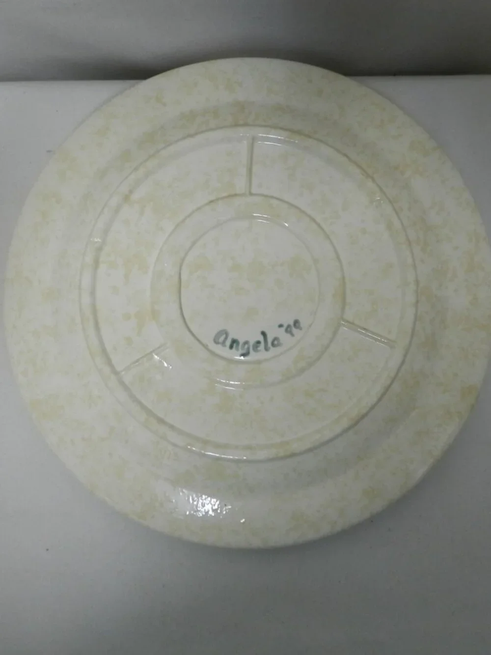 Artisan made Vintage Sea Shell & Starfish dinner decor plate set Nautical 10.3